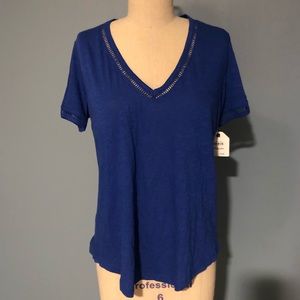 NWT Blue Carlson V-neck